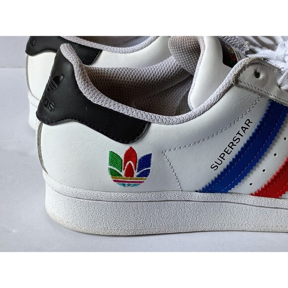 Adidas Superstar Colorful Trefoil Men\'s Size 7 Cloud White 2020 FU9521 main image 8